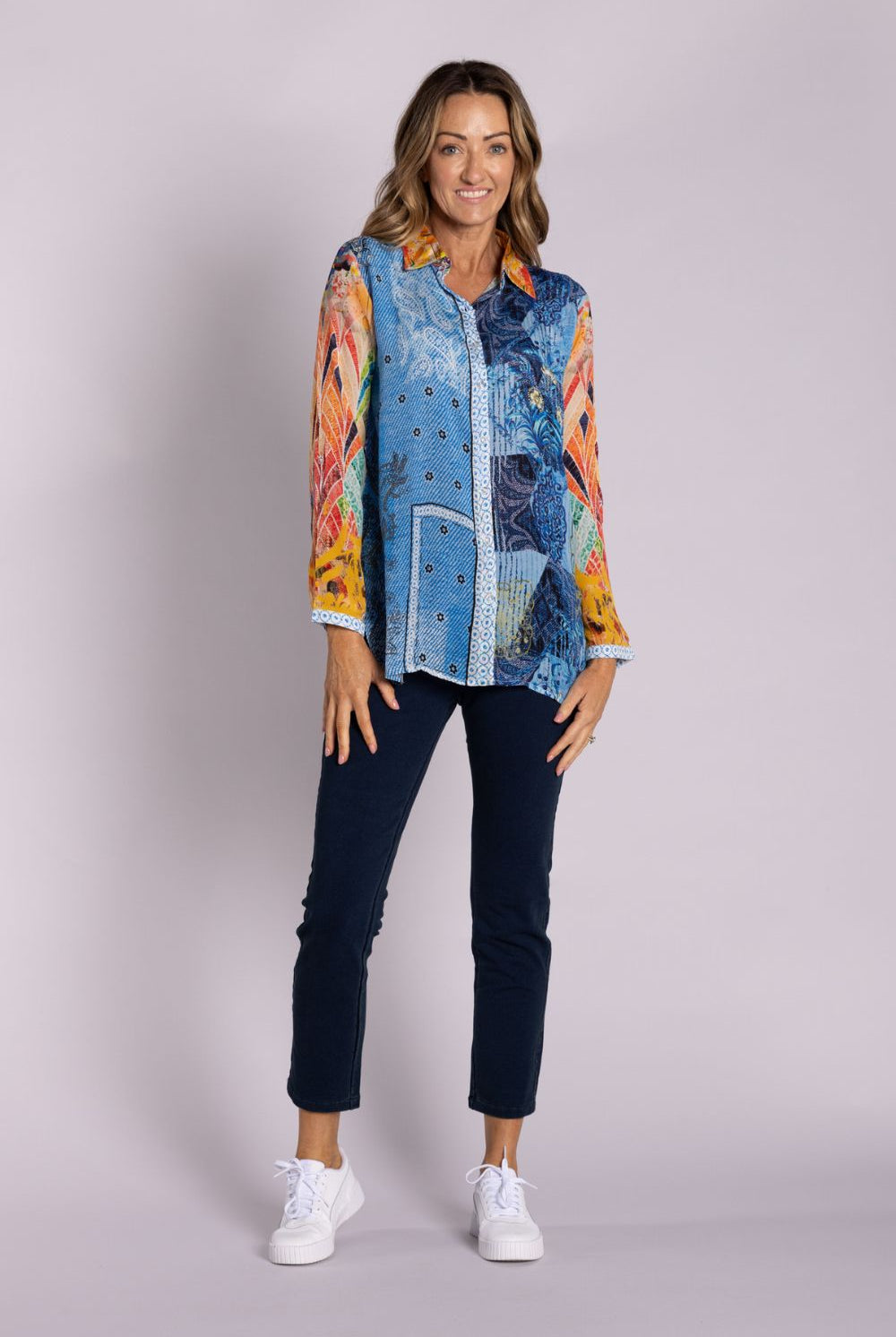Silvermaple Collection - Claire Shirt | Denim Bouquet - Shirt - Silvermaple Boutique