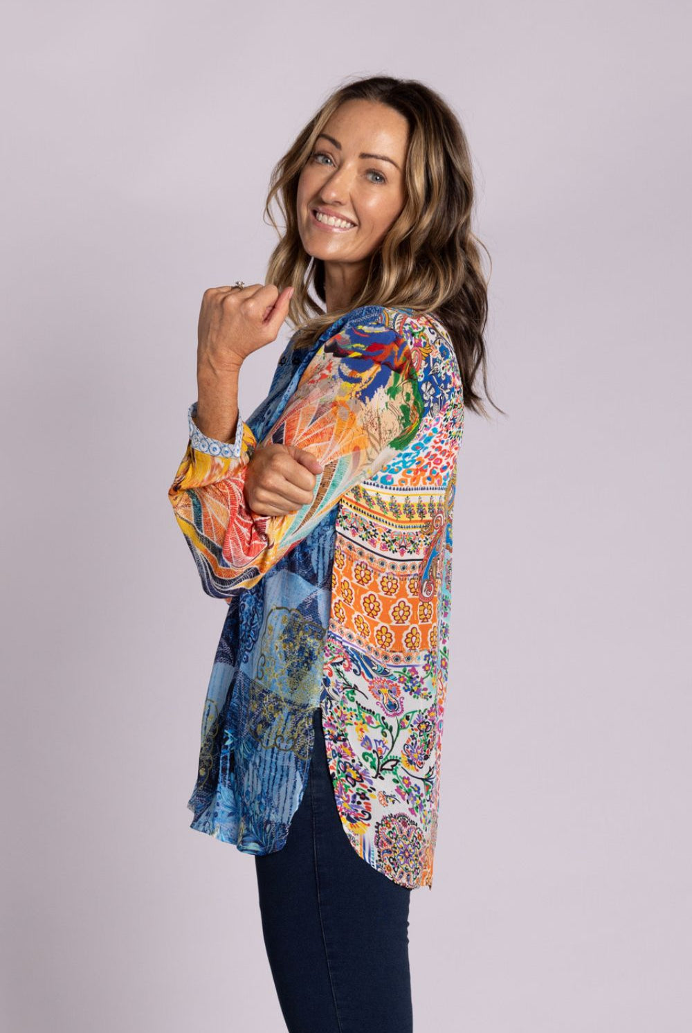 Silvermaple Collection - Claire Shirt | Denim Bouquet - Shirt - Silvermaple Boutique