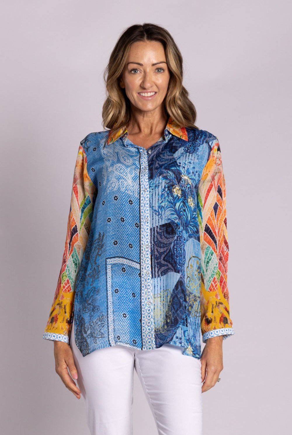 Silvermaple Collection - Claire Shirt | Denim Bouquet - Shirt - Silvermaple Boutique