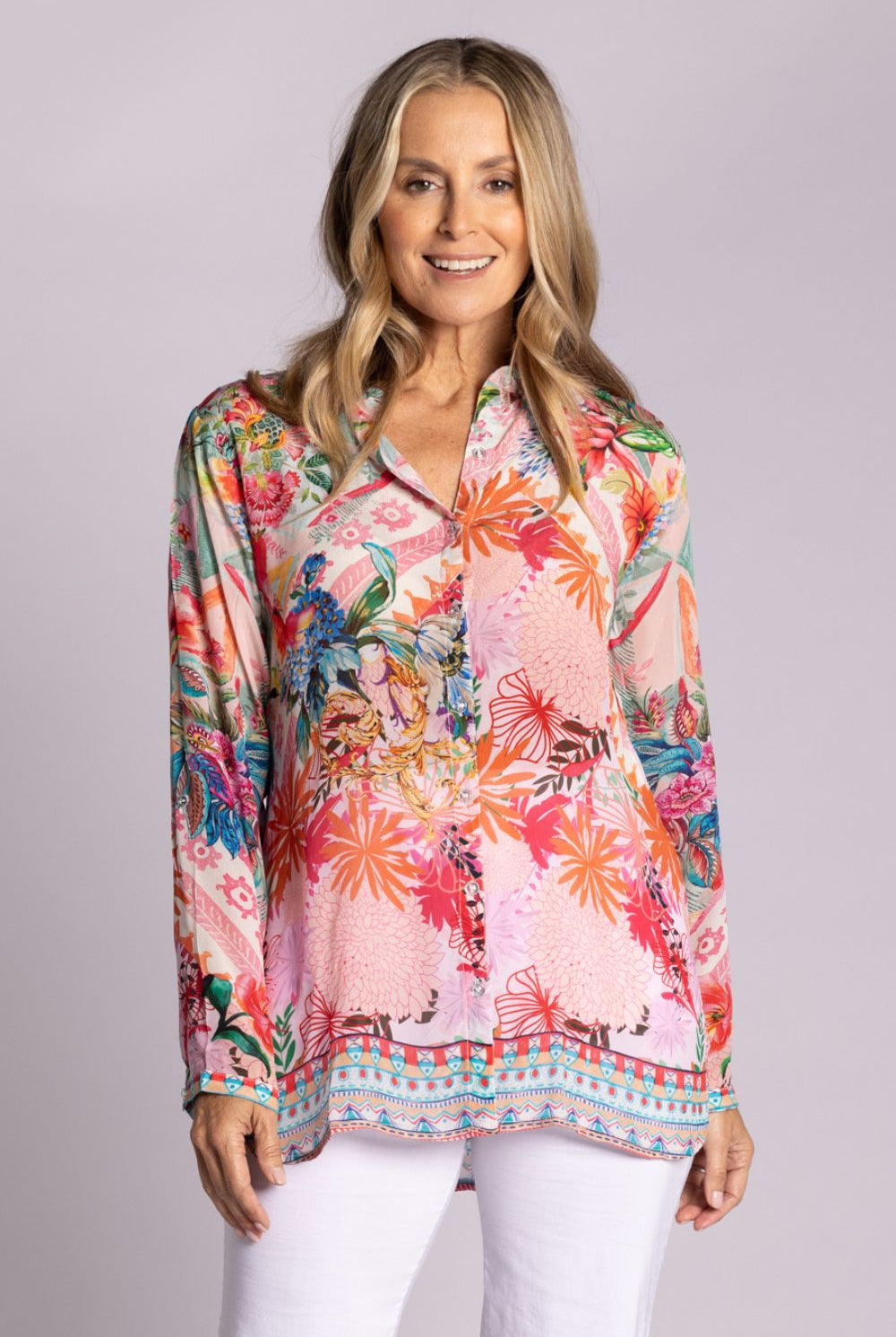 Silvermaple Collection - Claire Shirt | Pink Blossom - Shirt - Silvermaple Boutique