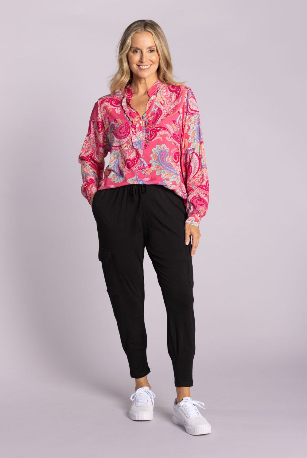 Silvermaple Collection - Ginevra Paisley Shirt | Pink - Shirt - Silvermaple Boutique