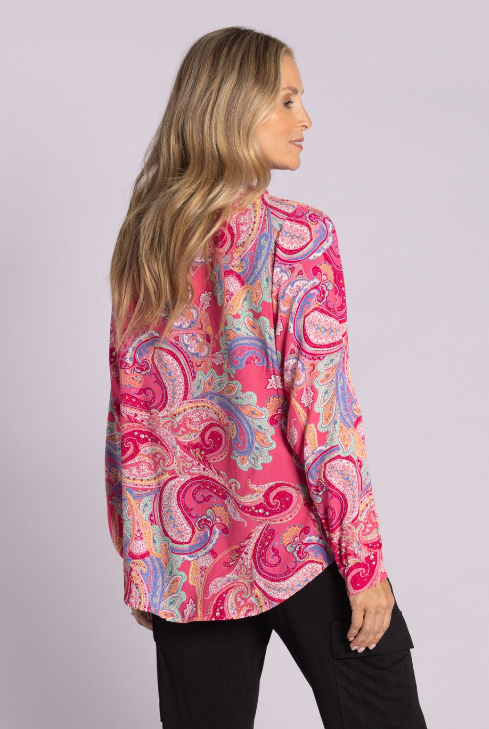 Silvermaple Collection - Ginevra Paisley Shirt | Pink - Shirt - Silvermaple Boutique