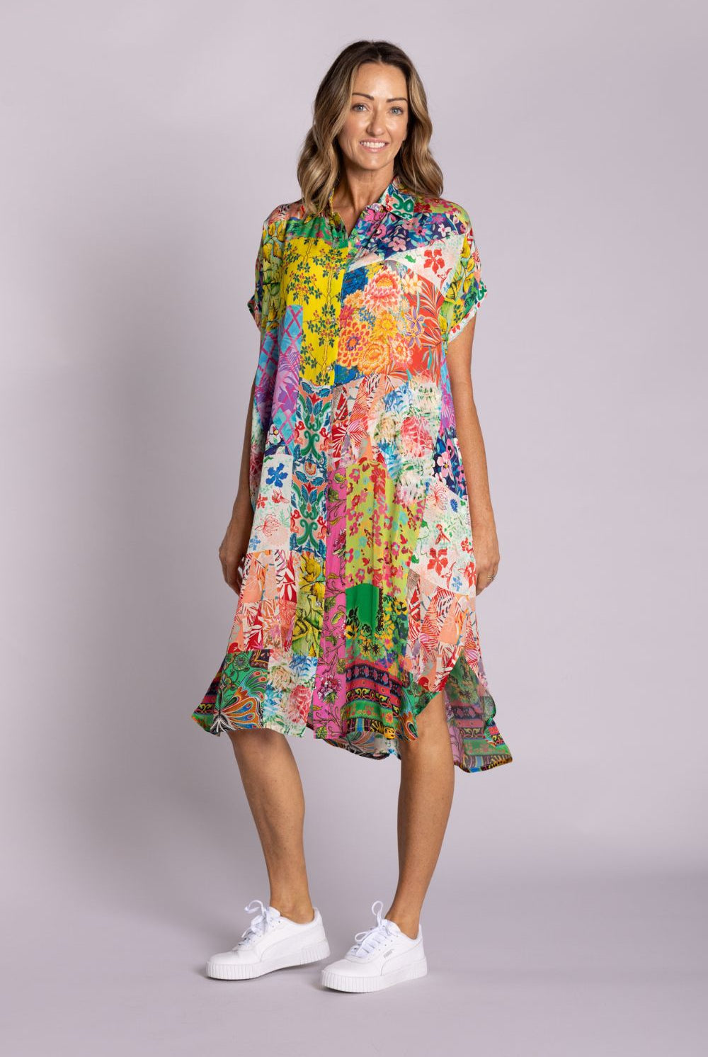 Silvermaple Collection - Grace Button Dress | Florascape - Dress - Silvermaple Boutique