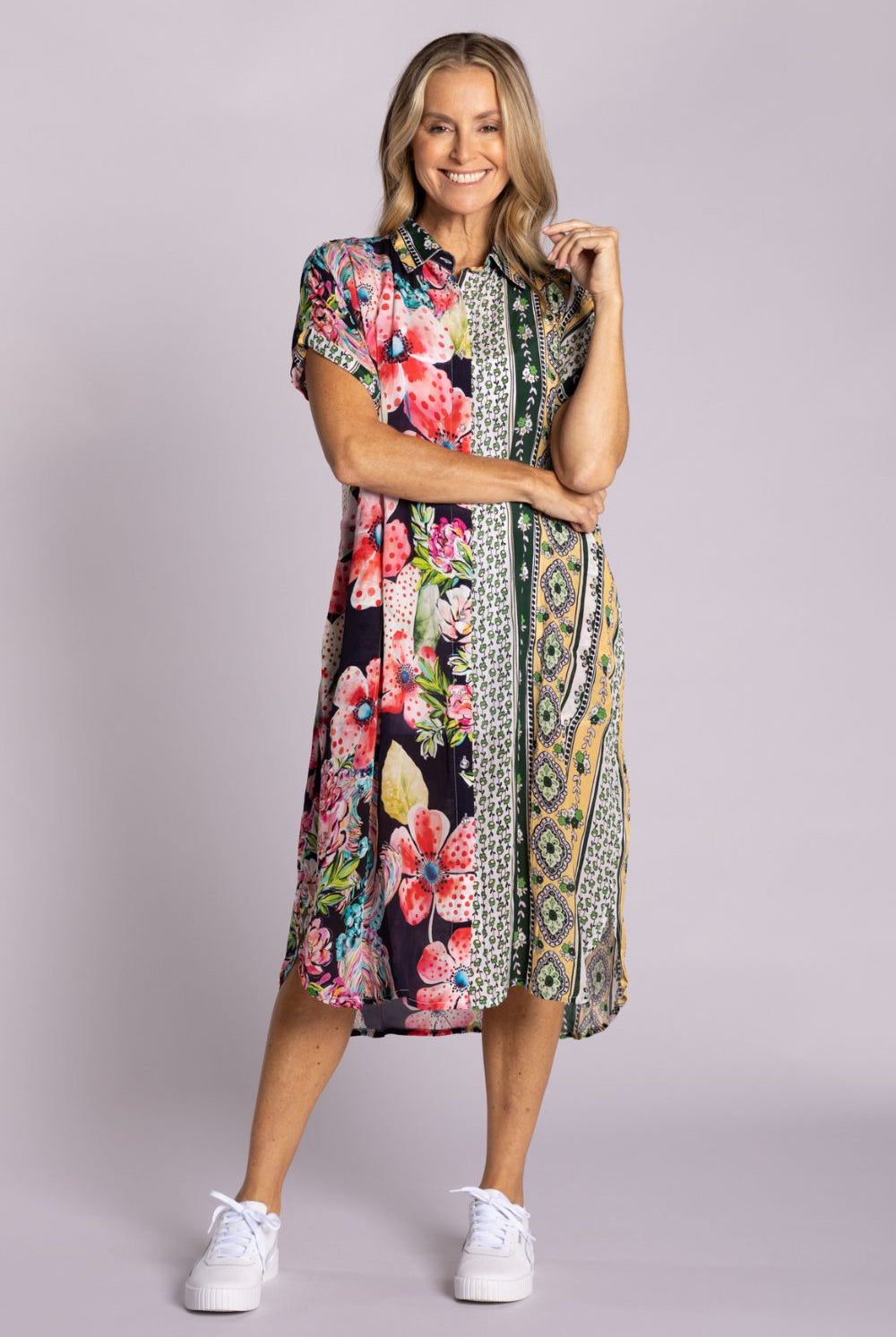 Silvermaple Collection - Grace Button Dress | Gilded Poppy - Dress - Silvermaple Boutique