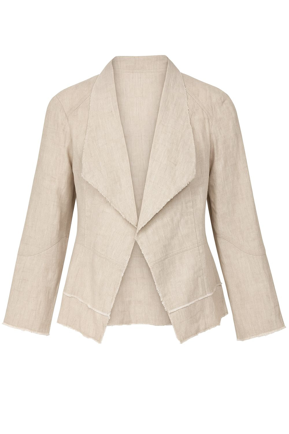 Silvermaple Collection - Hayley Edge to Edge Jacket | Natural - Jacket - Silvermaple Boutique