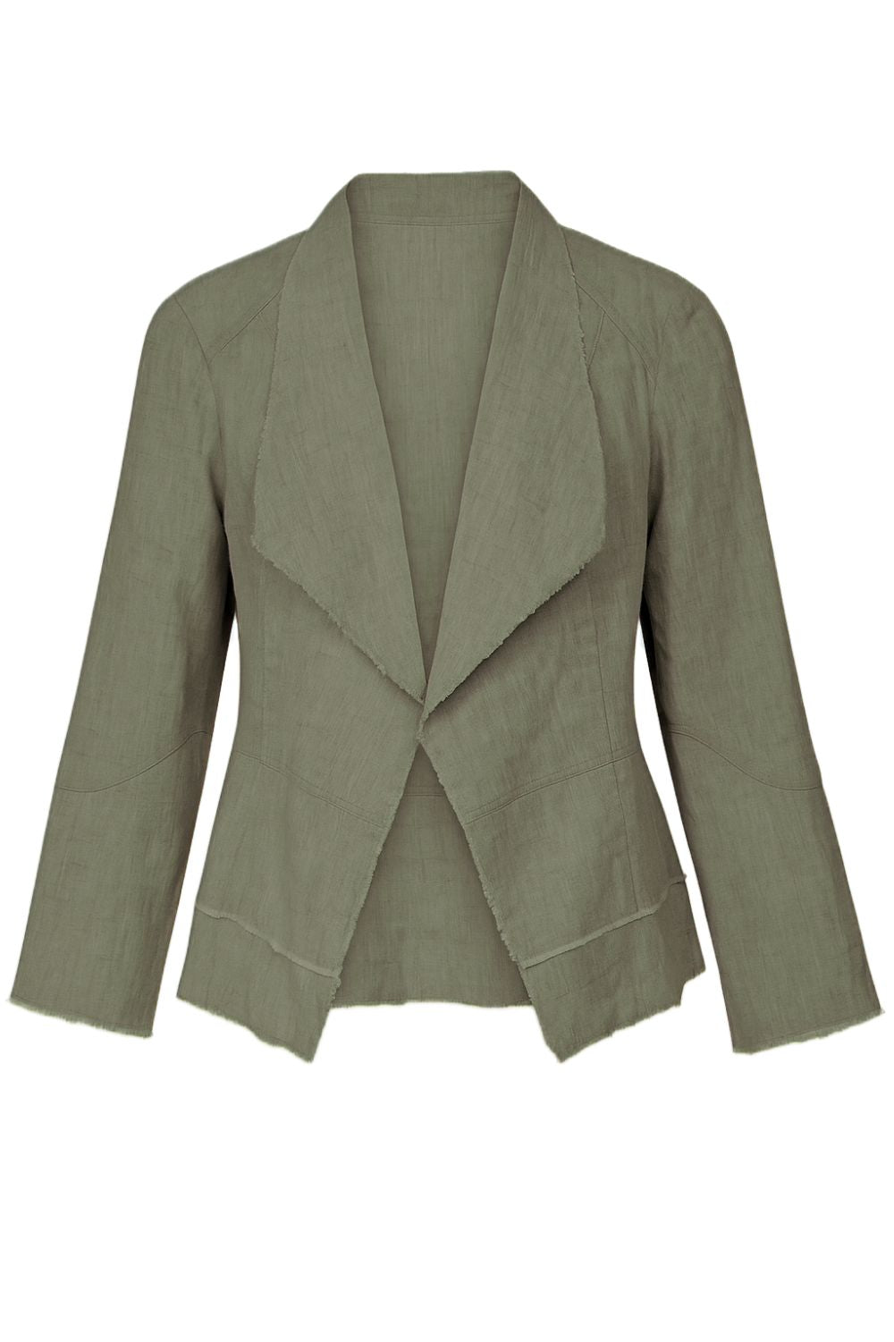 Silvermaple Collection - Hayley Edge to Edge Jacket | Olive - Jacket - Silvermaple Boutique