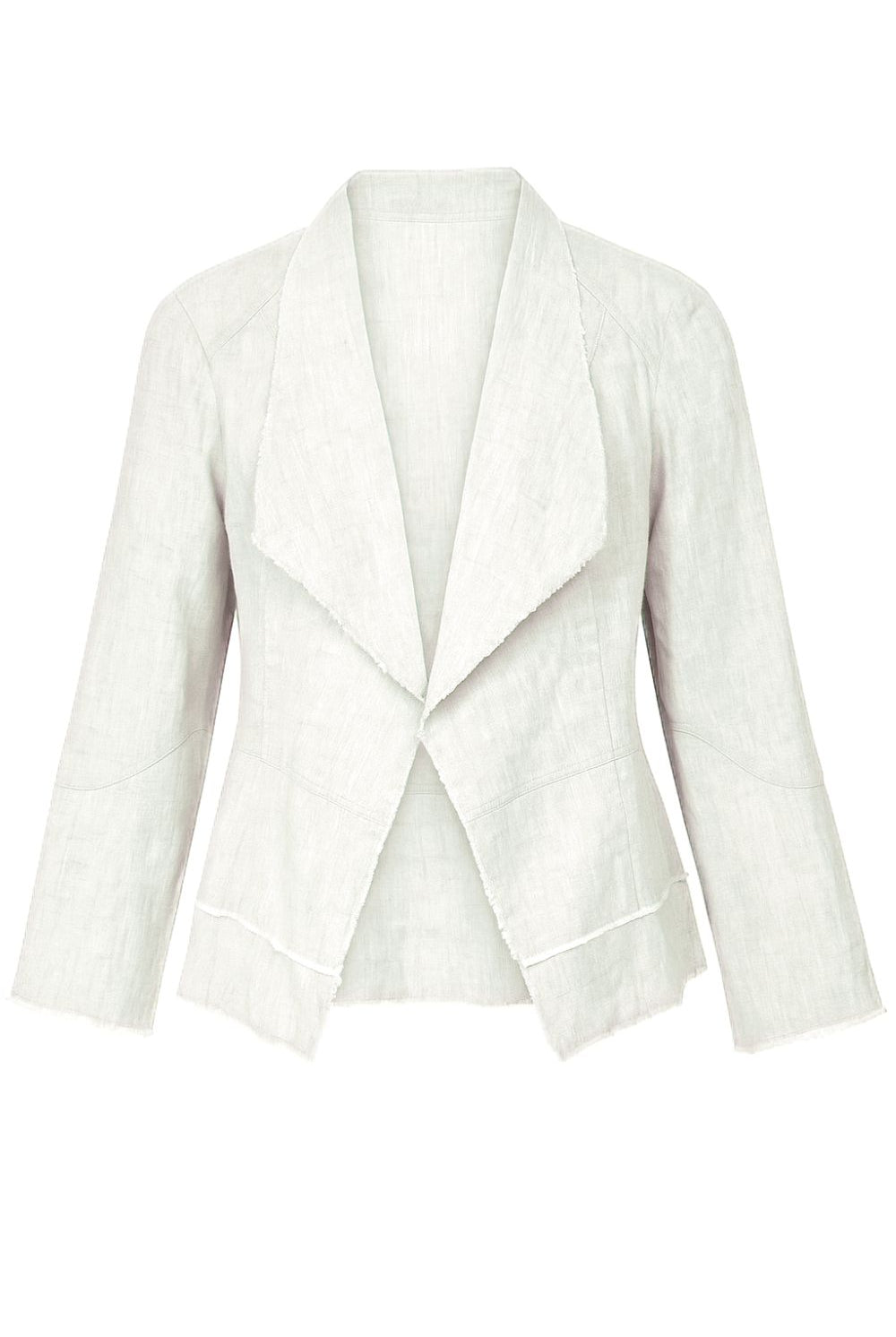 Silvermaple Collection - Hayley Edge to Edge Jacket | White - Jacket - Silvermaple Boutique
