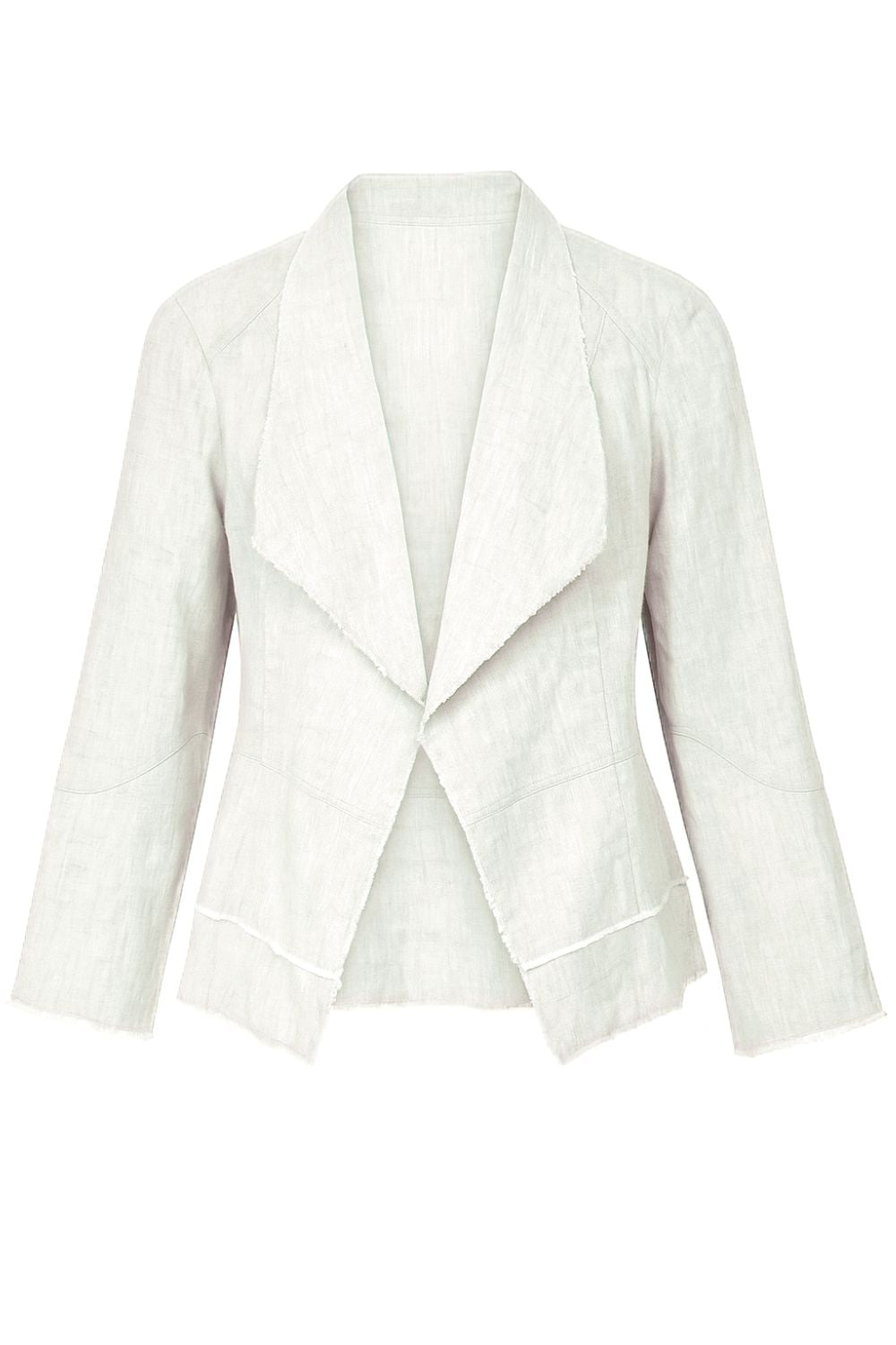 Silvermaple Collection - Hayley Edge to Edge Jacket | White - Jacket - Silvermaple Boutique