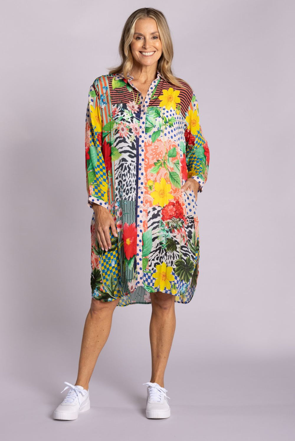 Silvermaple Collection - Imogen Shirt Dress | Savanna Bloom - Dress - Silvermaple Boutique