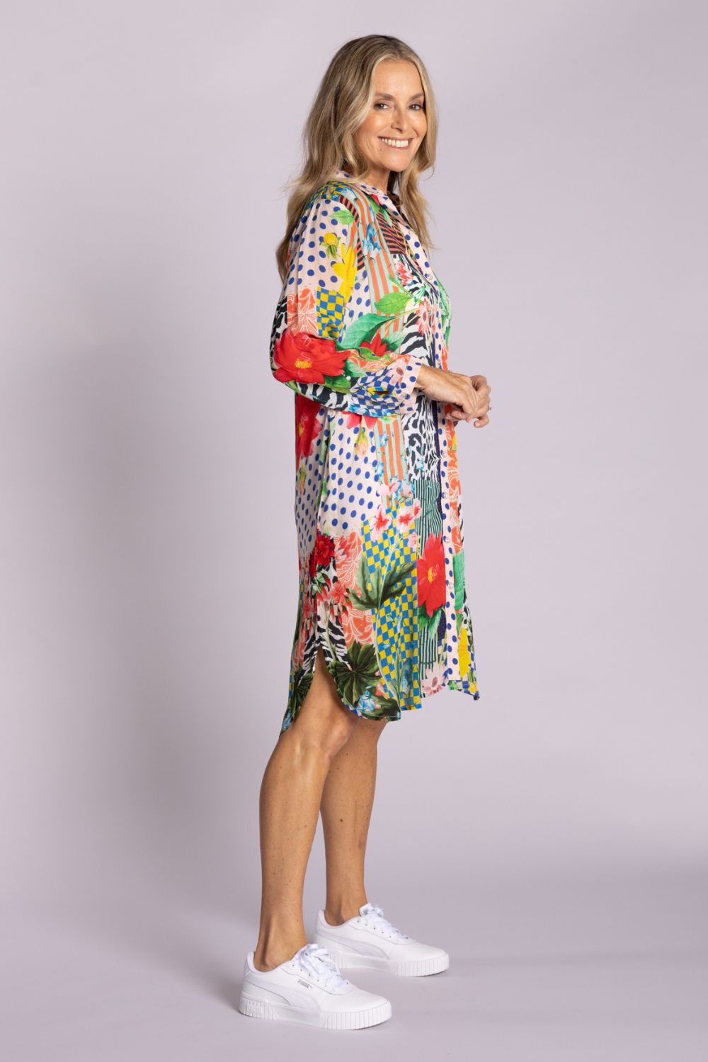 Silvermaple Collection - Imogen Shirt Dress | Savanna Bloom - Dress - Silvermaple Boutique