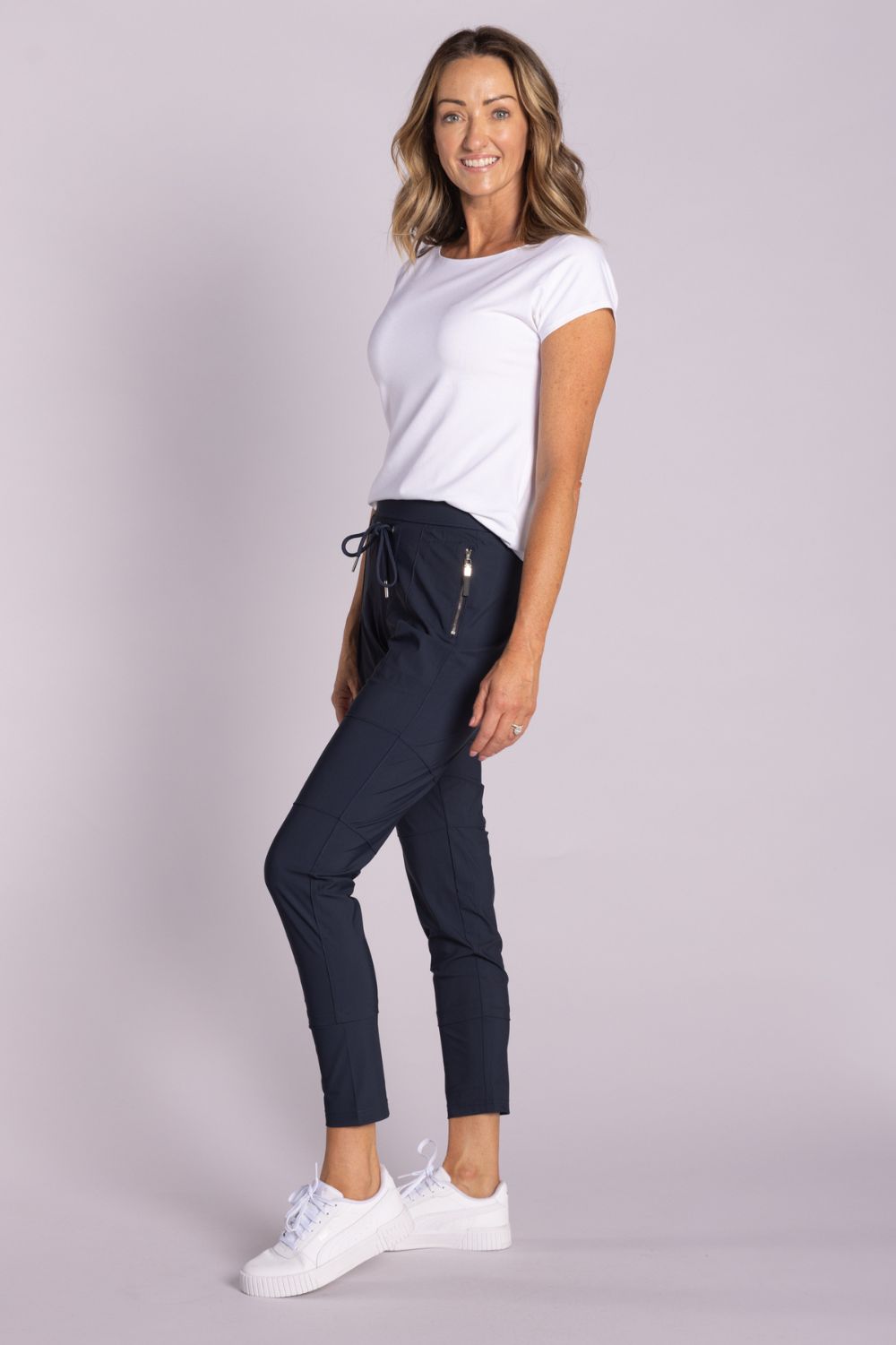 Silvermaple Collection - Isabella Travel Pant | Navy - Pants - Silvermaple Boutique