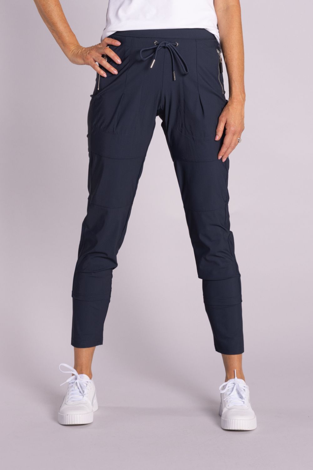 Silvermaple Collection - Isabella Travel Pant | Navy - Pants - Silvermaple Boutique