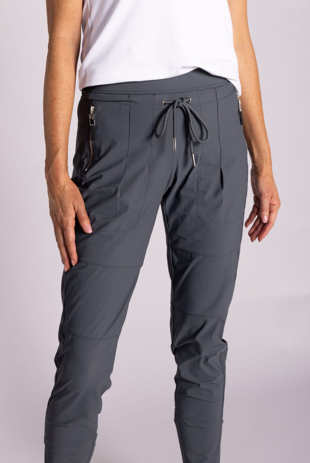 Silvermaple Collection - Isabella Travel Pant | Slate Grey - Pants - Silvermaple Boutique