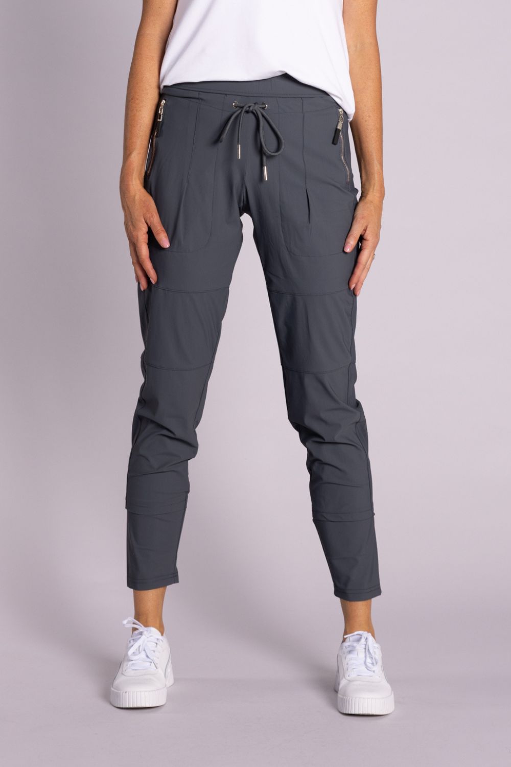 Silvermaple Collection - Isabella Travel Pant | Slate Grey - Pants - Silvermaple Boutique