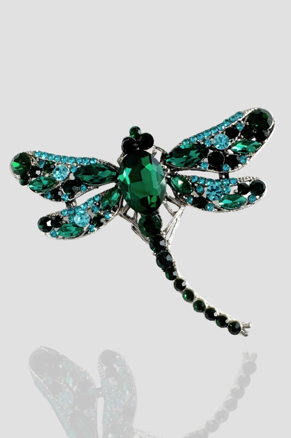 Silvermaple Collection - Jewelled Dragonfly Brooch - Jewellery - Silvermaple Boutique