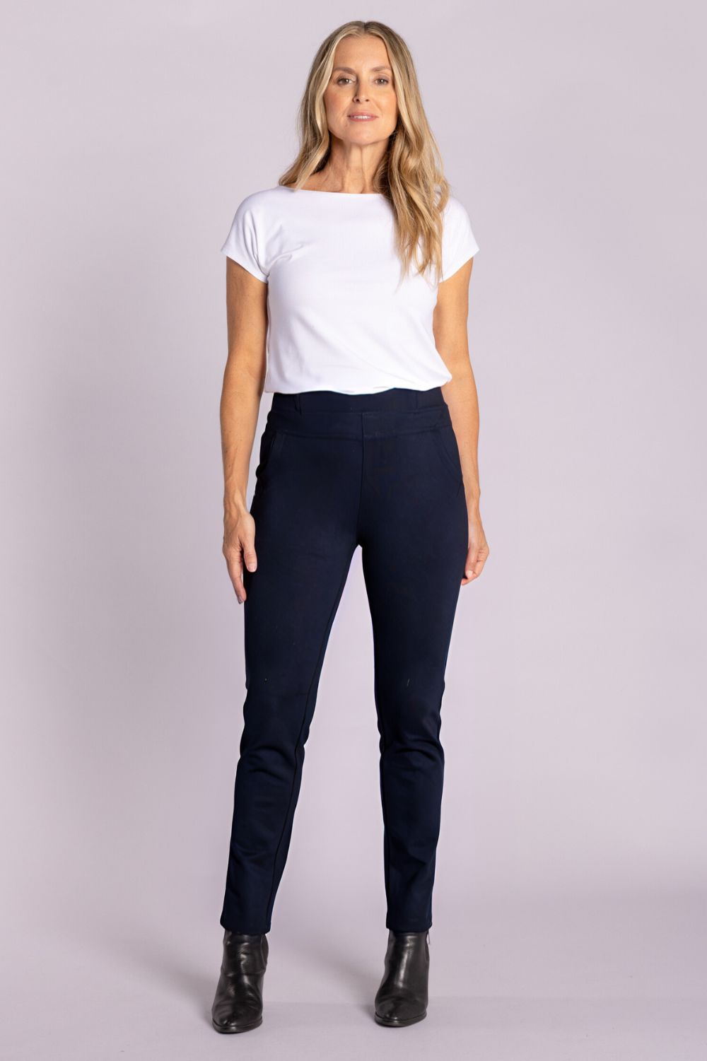 Silvermaple Collection - Naomi Ponti Pant | Navy - Pants - Silvermaple Boutique
