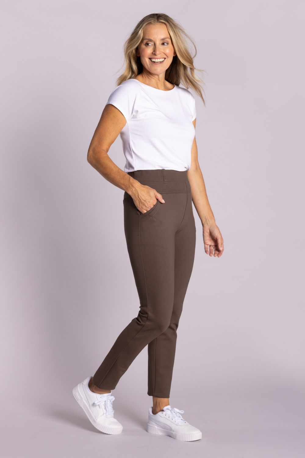 Silvermaple Collection - Naomi Ponti Pant | Taupe - Pants - Silvermaple Boutique