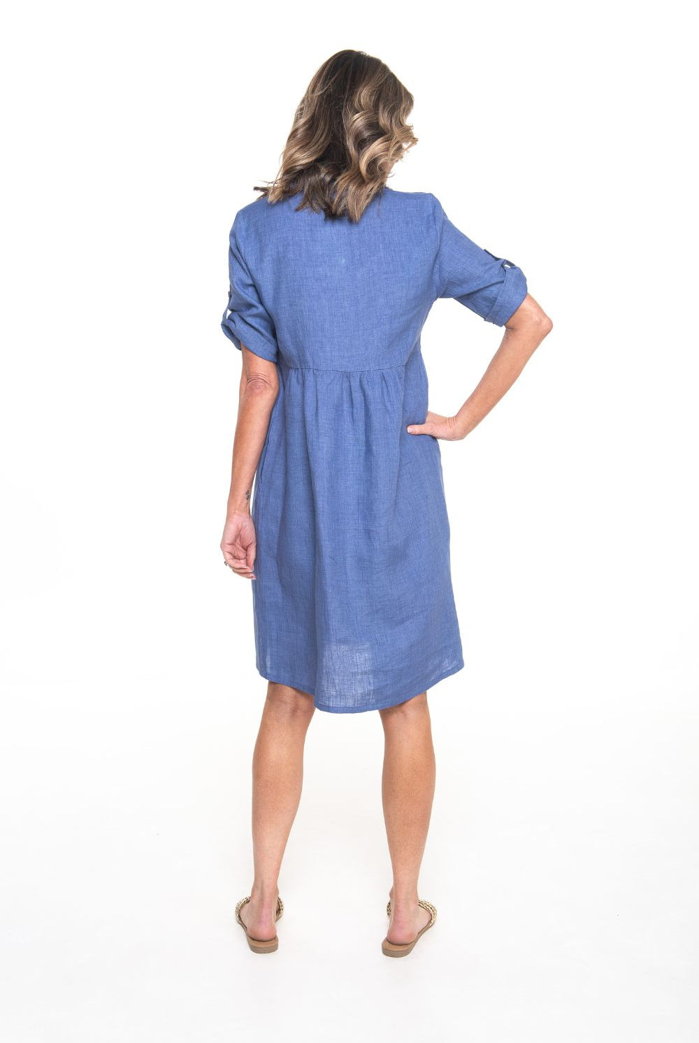 Silvermaple Collection - Sandy Button Dress | Denim - Dress - Silvermaple Boutique