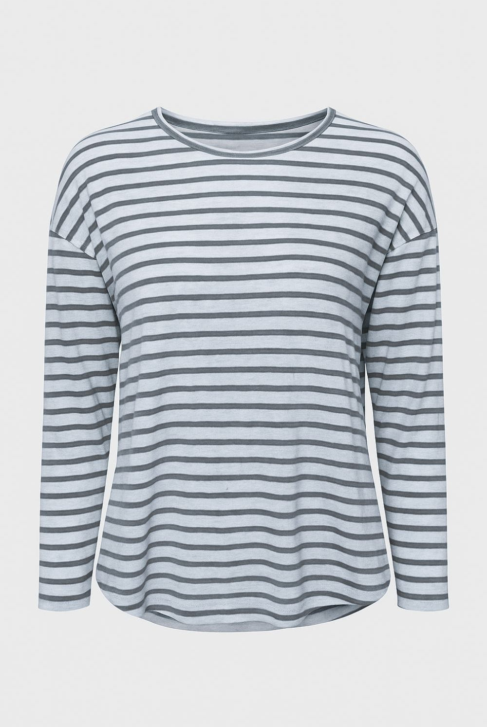 Silvermaple Collection - Stella Stripe Top | Grey/White - Top - Silvermaple Boutique