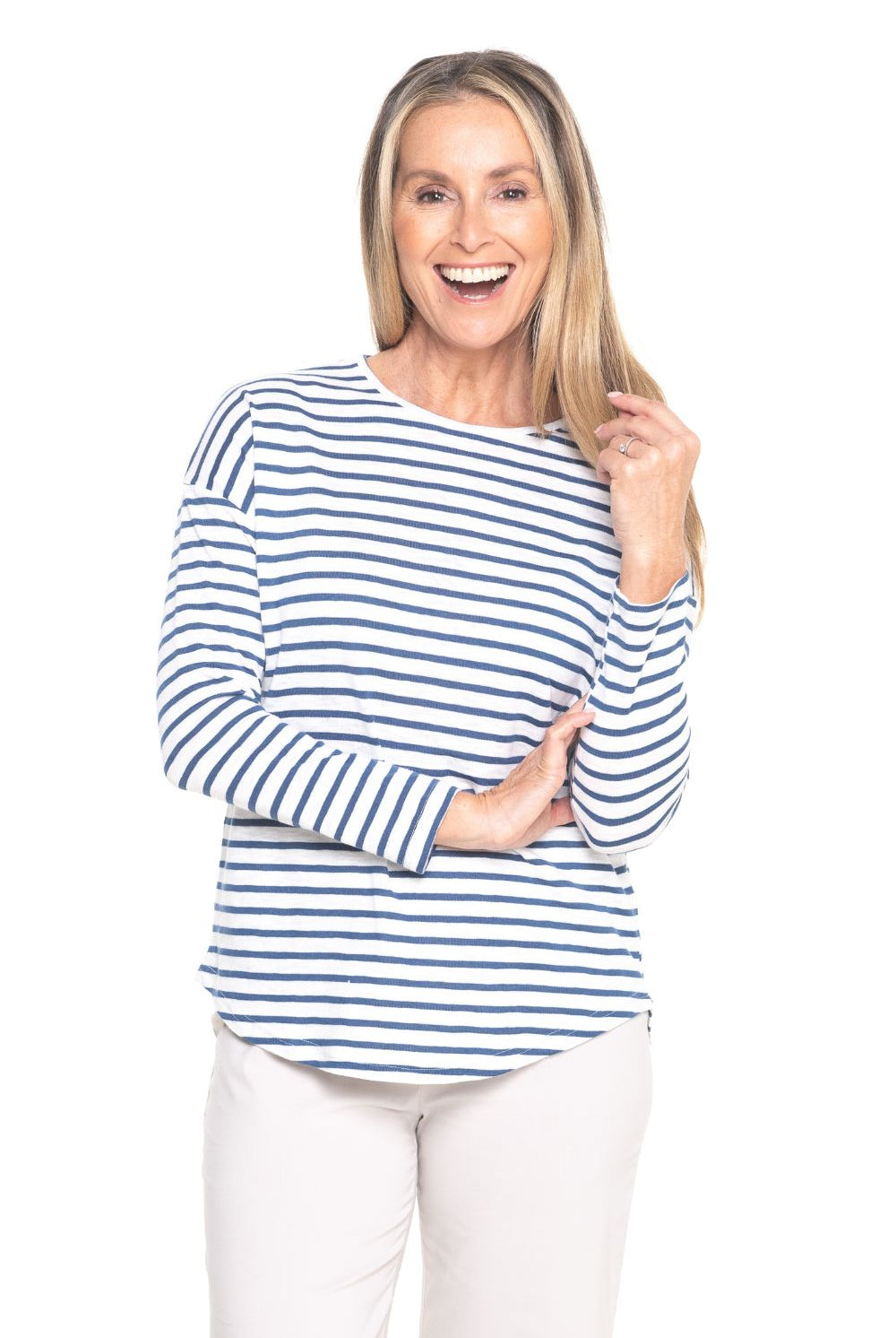 Silvermaple Collection - Stella Stripe Top | Navy/White - Top - Silvermaple Boutique