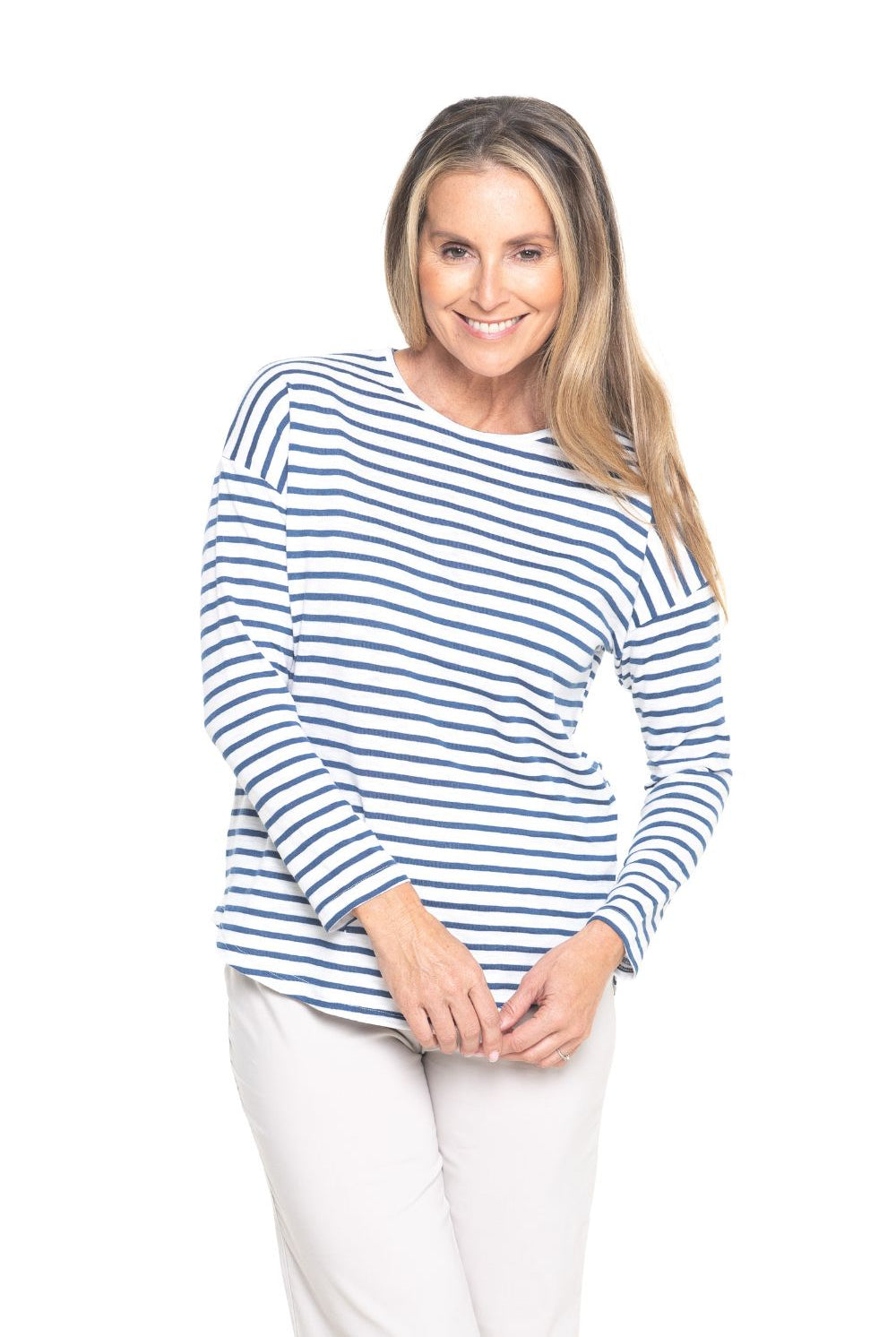 Silvermaple Collection - Stella Stripe Top | Navy/White - Top - Silvermaple Boutique