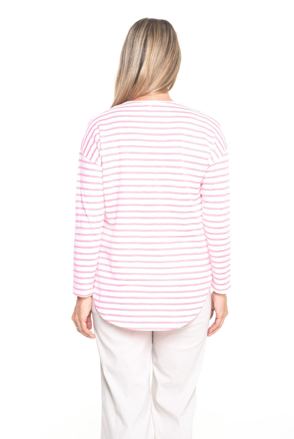 Silvermaple Collection - Stella Stripe Top | Pink/White - Top - Silvermaple Boutique