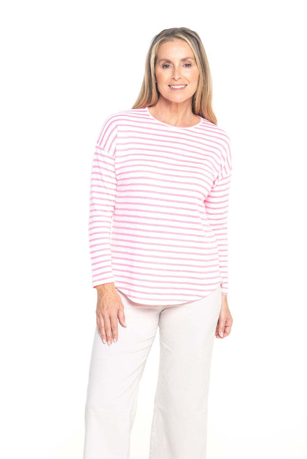 Silvermaple Collection - Stella Stripe Top | Pink/White - Top - Silvermaple Boutique
