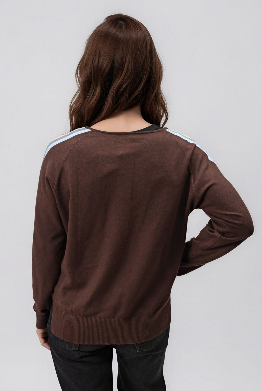 Silvermaple Collection - Stripe Sleeve Sweater - Knitwear - Silvermaple Boutique