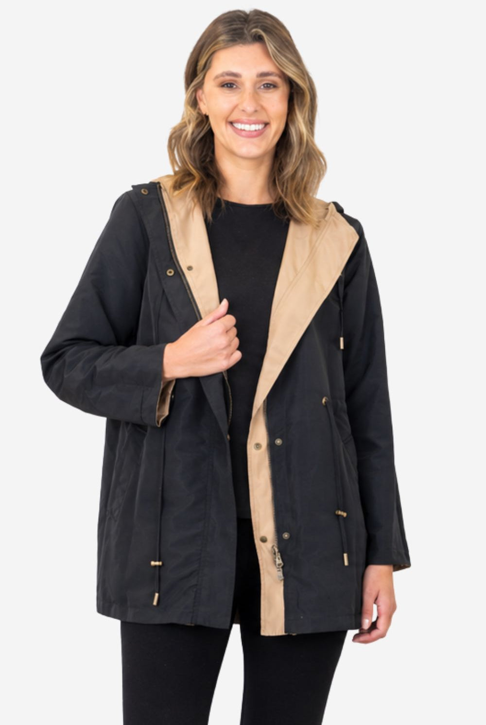 Silvermaple Collection - Summit Reversible Jacket | Black/Beige - Jacket - Silvermaple Boutique