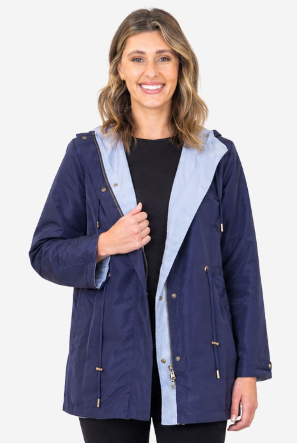 Silvermaple Collection - Summit Reversible Jacket | Navy/Pale Blue - Jacket - Silvermaple Boutique