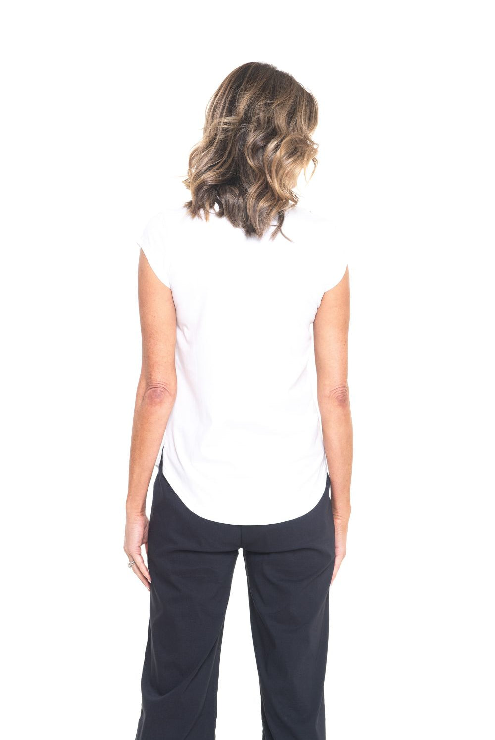 Silvermaple Collection - Willow Tee | White Motif - T-Shirt - Silvermaple Boutique