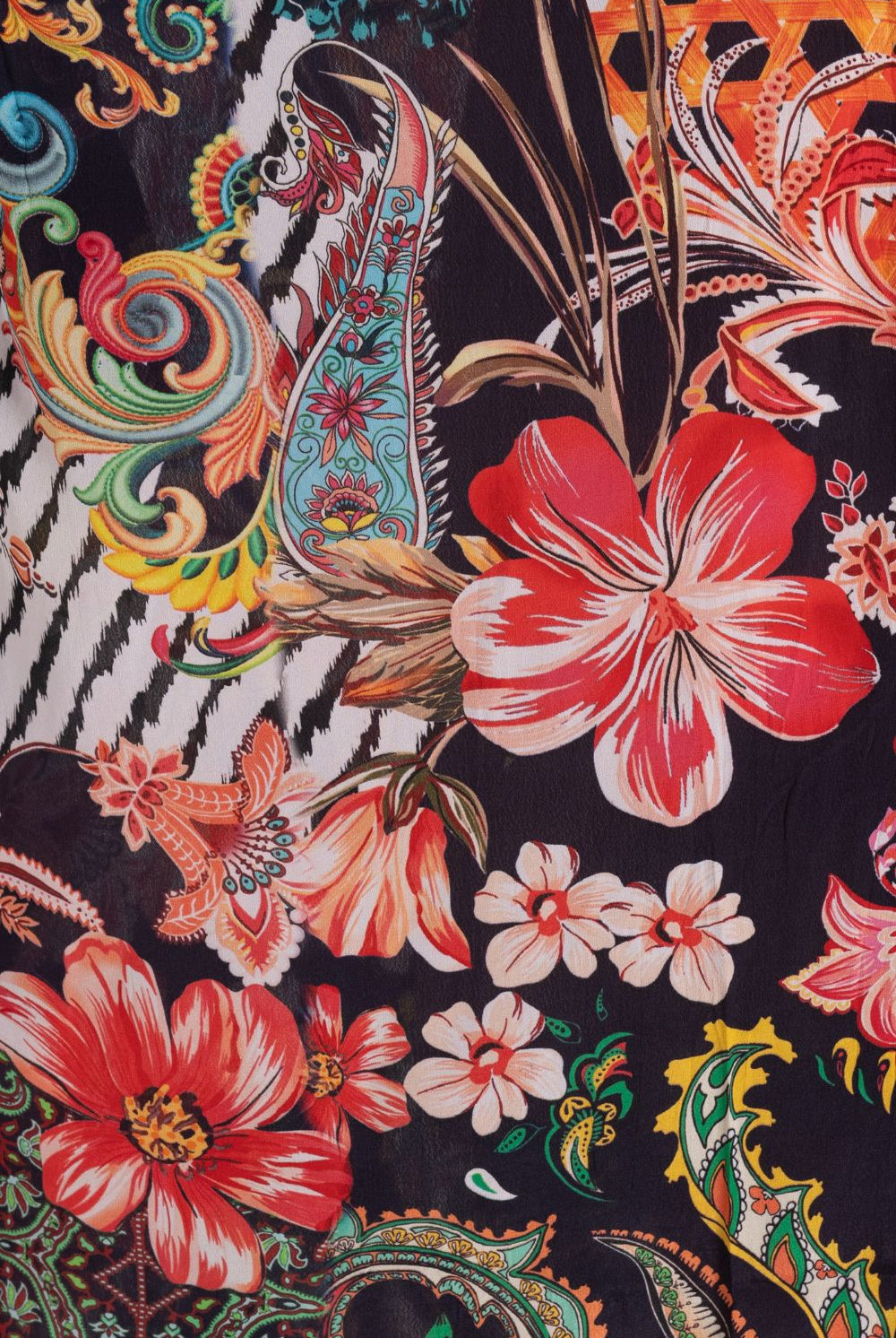 Silvermaple Collection - Zara Mandarin Maxi Dress | Midnight Garden - Dress - Silvermaple Boutique