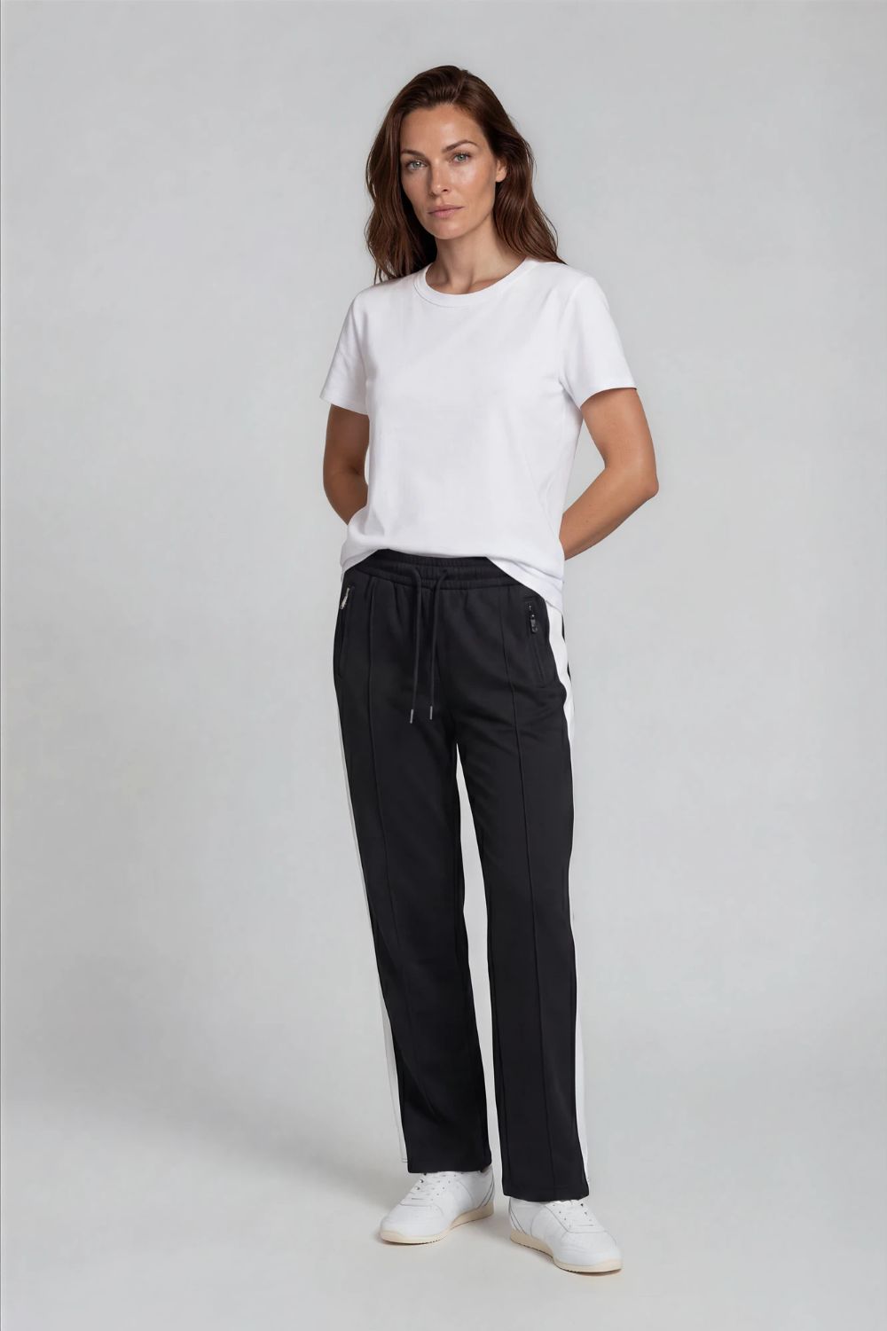 Silvermaple Collection - Oasis Stripe Pant | Black - Pants - Silvermaple Boutique