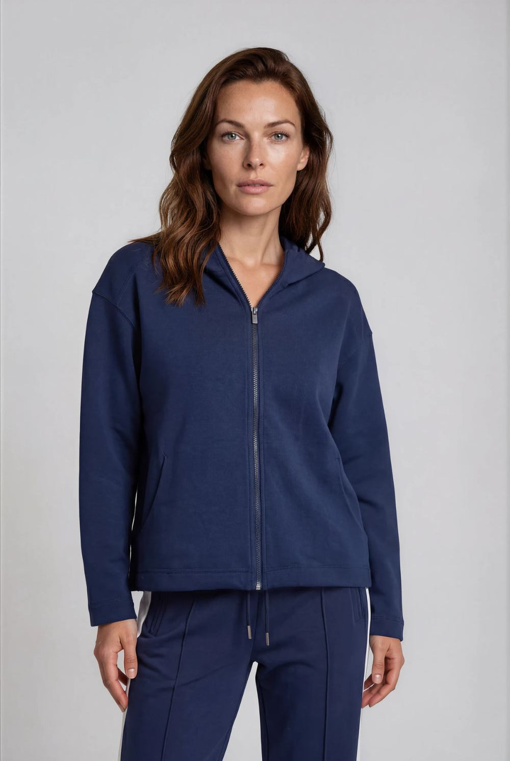 Silvermaple Collection - Oasis Zip Jacket | Navy - Jacket - Silvermaple Boutique