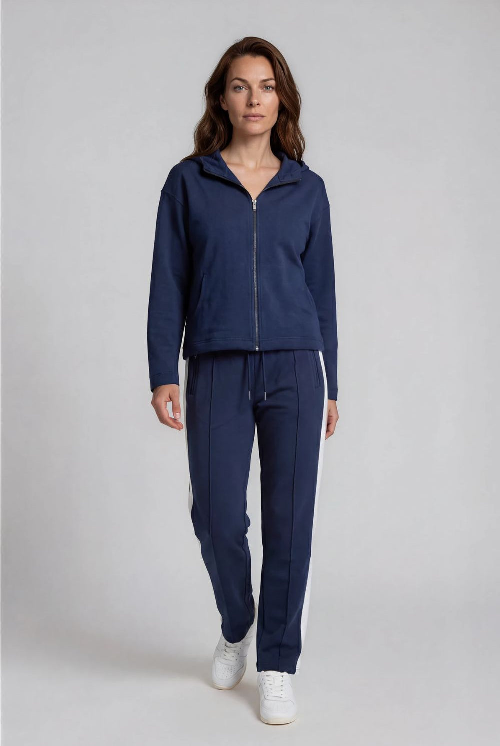 Silvermaple Collection - Oasis Zip Jacket | Navy - Jacket - Silvermaple Boutique