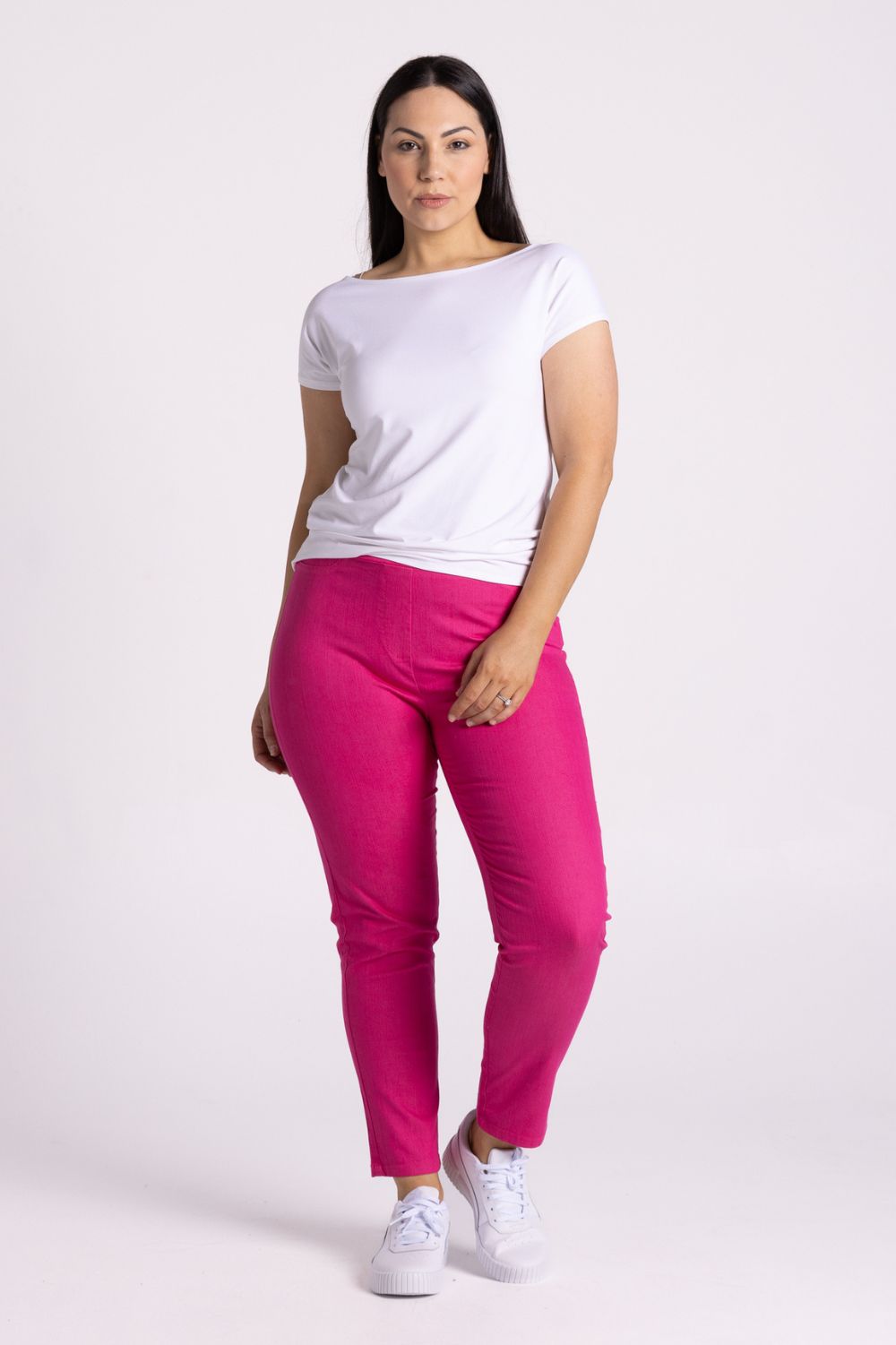 Silvermaple Collection - Kate 7/8 Pant | Hot Pink - Pants - Silvermaple Boutique