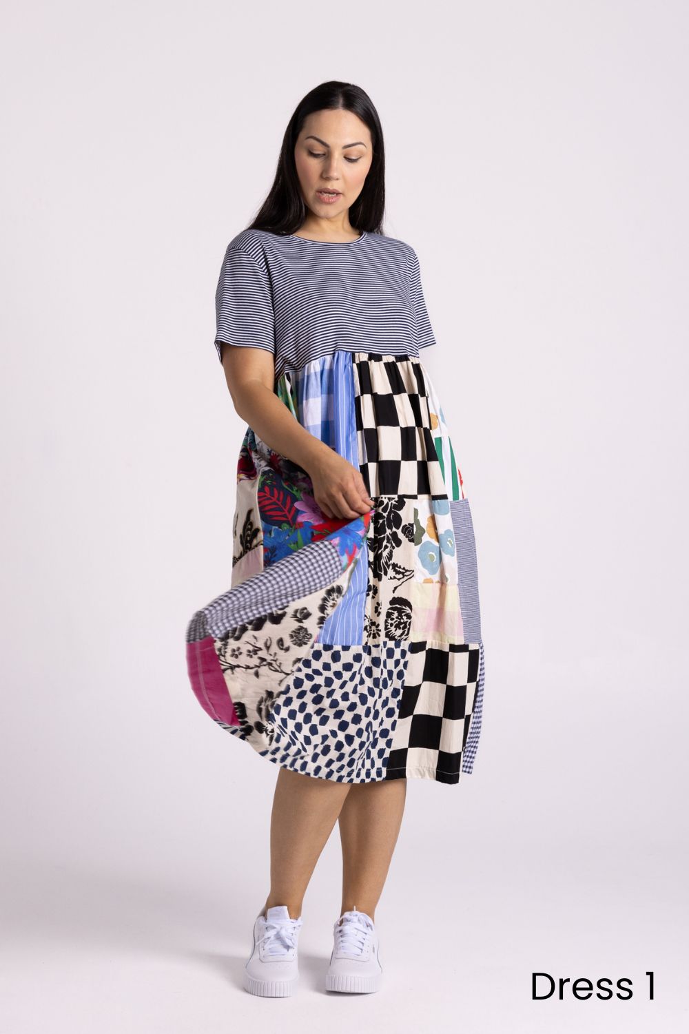 Silvermaple Collection - Patchwork Dress | Multi - Dress - Silvermaple Boutique