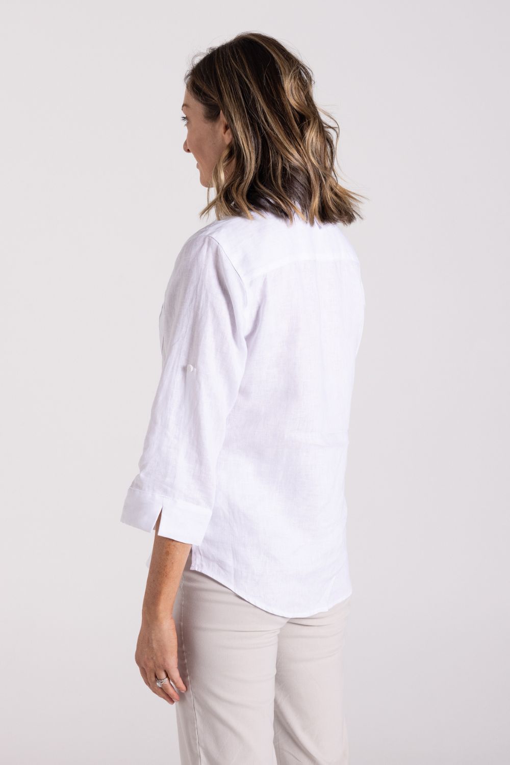 Silvermaple Collection - Charlotte Linen Shirt | White - Shirt - Silvermaple Boutique
