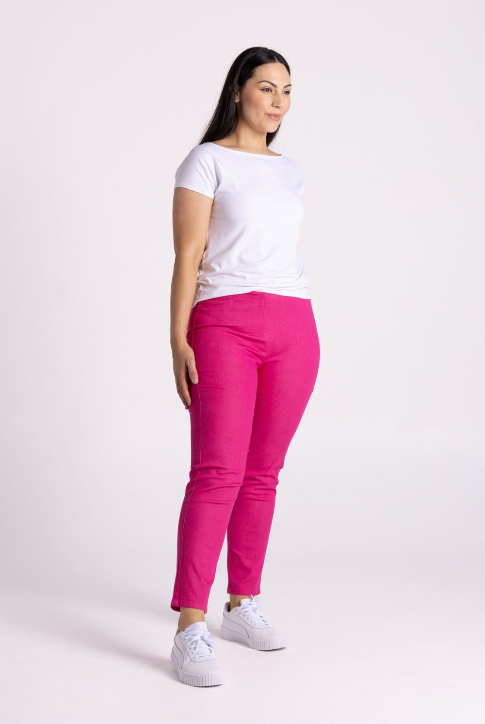 Silvermaple Collection - Kate 7/8 Pant | Hot Pink - Pants - Silvermaple Boutique