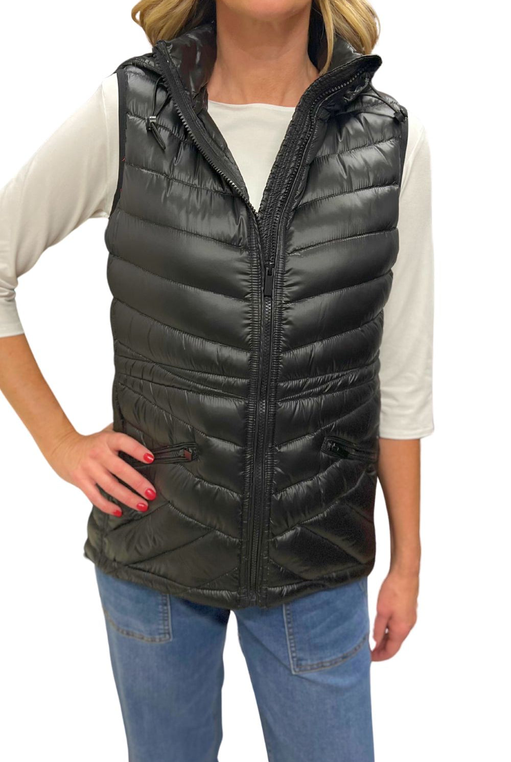 Silvermaple Collection - Down Filled Puffer Vest | Black - Jacket - Silvermaple Boutique