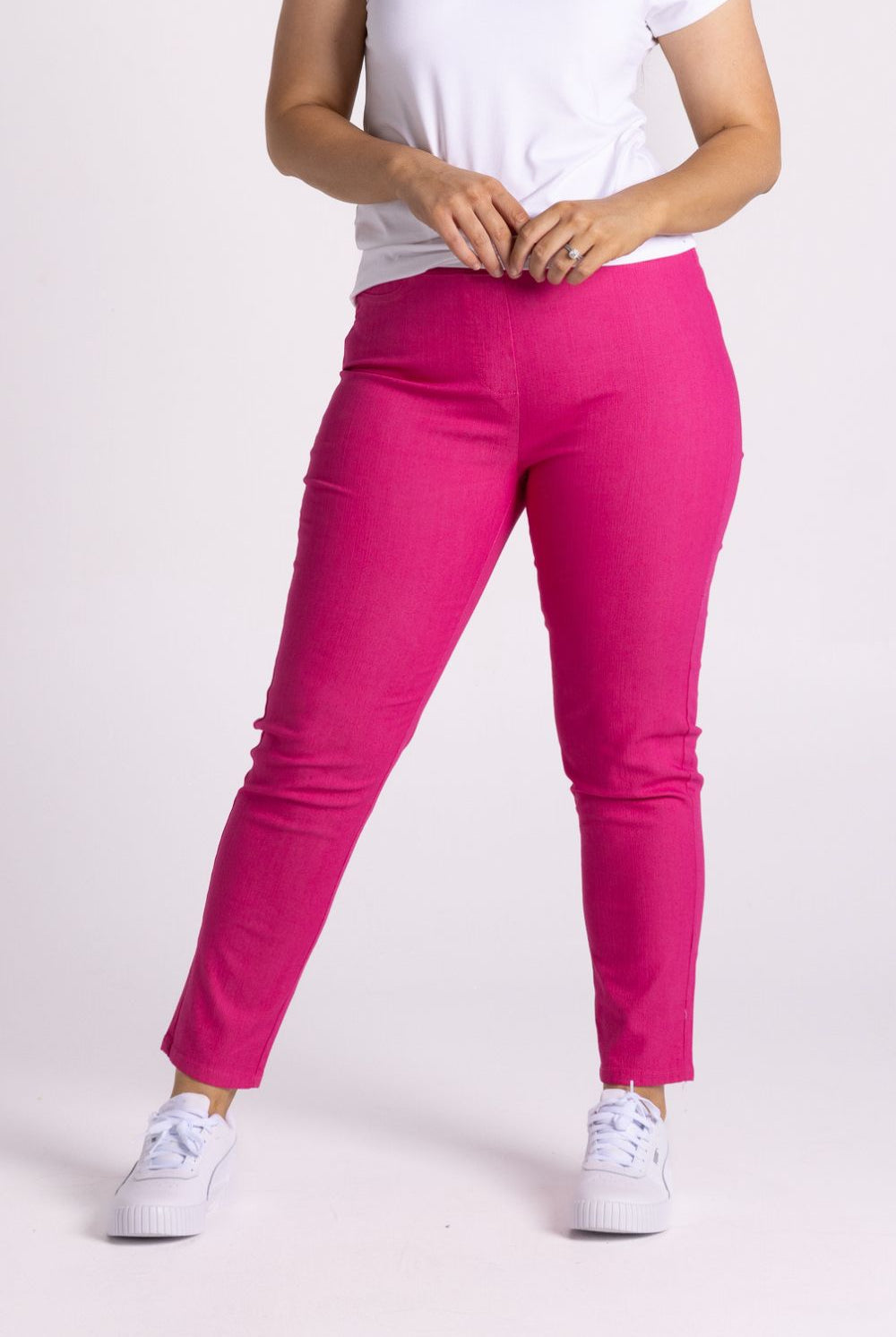 Silvermaple Collection - Kate 7/8 Pant | Hot Pink - Pants - Silvermaple Boutique