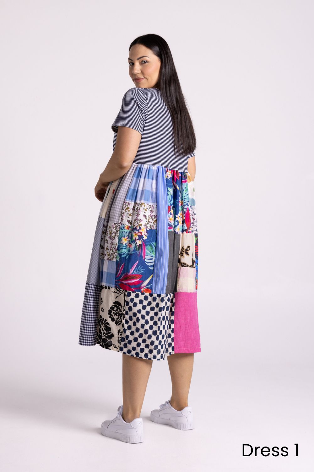 Silvermaple Collection - Patchwork Dress | Multi - Dress - Silvermaple Boutique