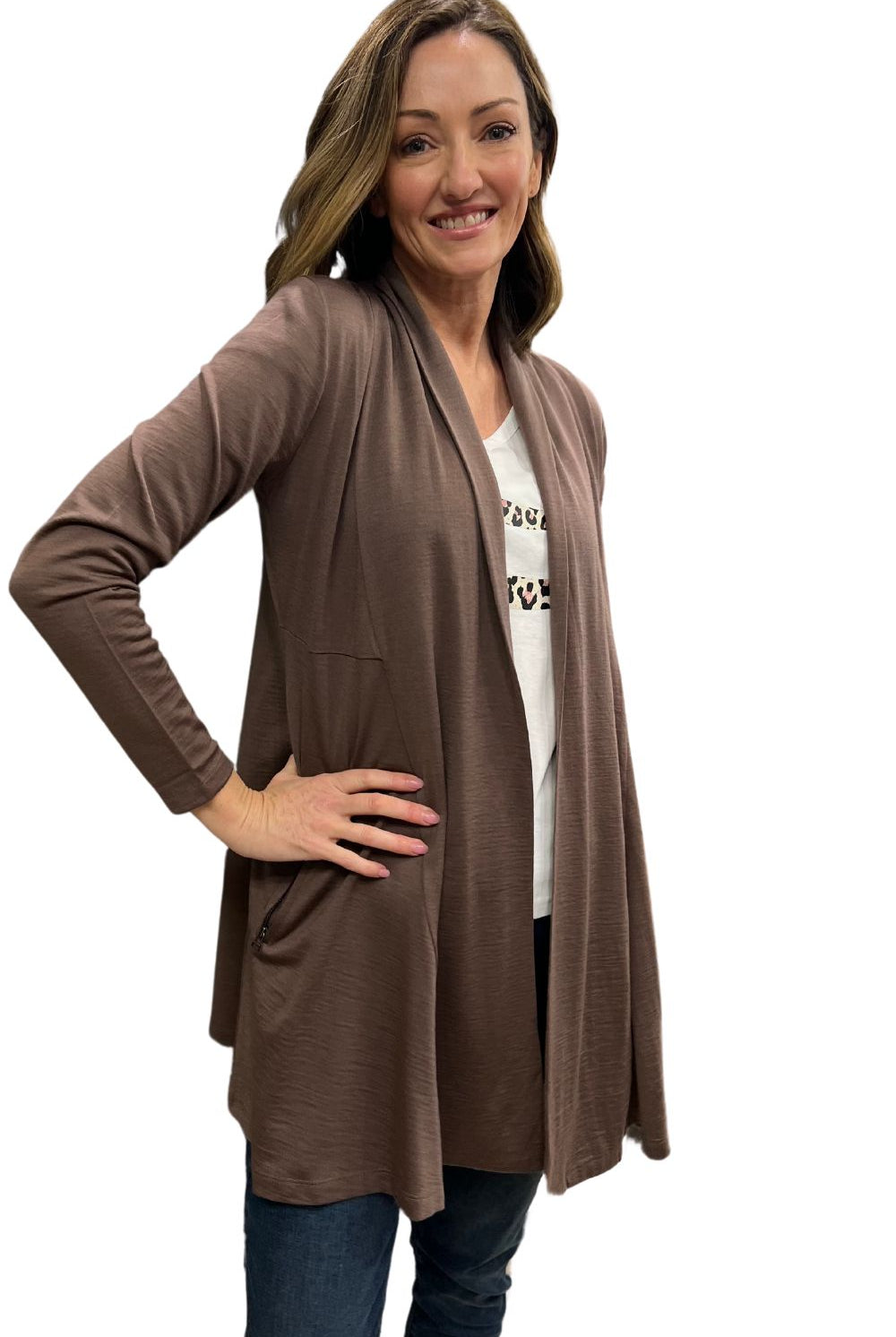 Silvermaple Collection - Lucinda Merino Cardigan | Mocha - Cardigan - Silvermaple Boutique