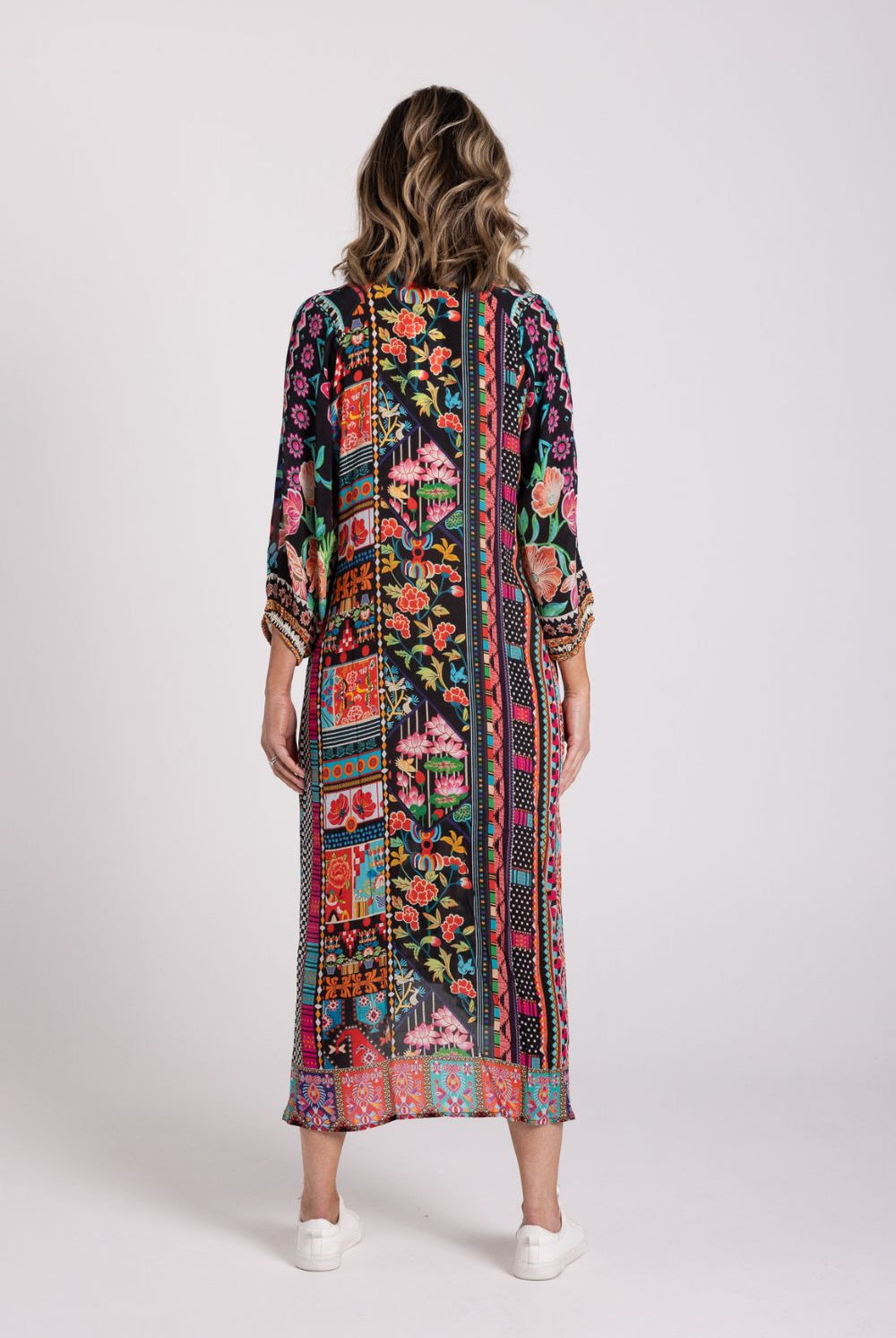 Silvermaple Collection - Zara Mandarin Maxi Dress | Twilight Garden - Dress - Silvermaple Boutique