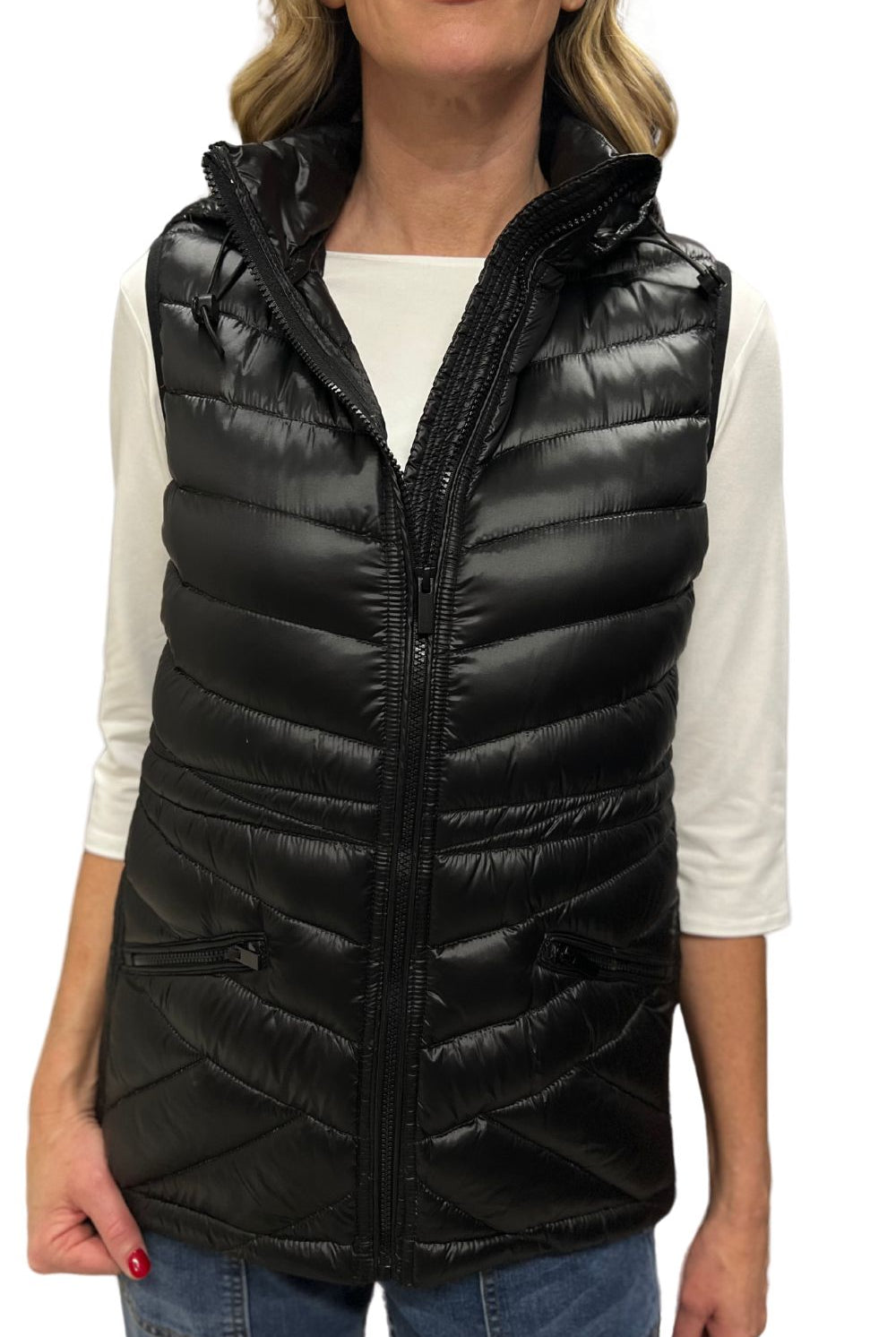 Silvermaple Collection - Down Filled Puffer Vest | Black - Jacket - Silvermaple Boutique