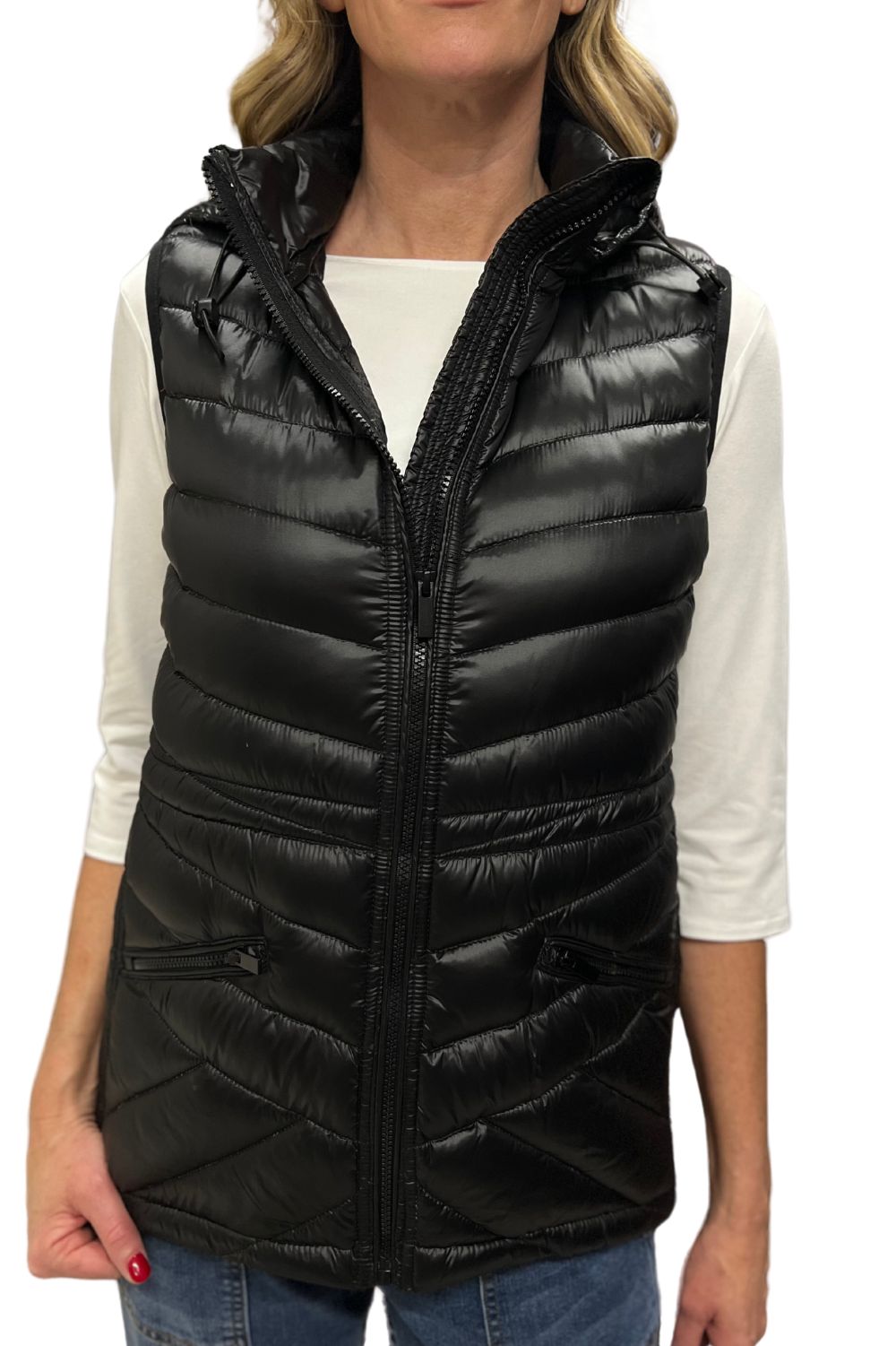 Silvermaple Collection - Down Filled Puffer Vest | Black - Jacket - Silvermaple Boutique