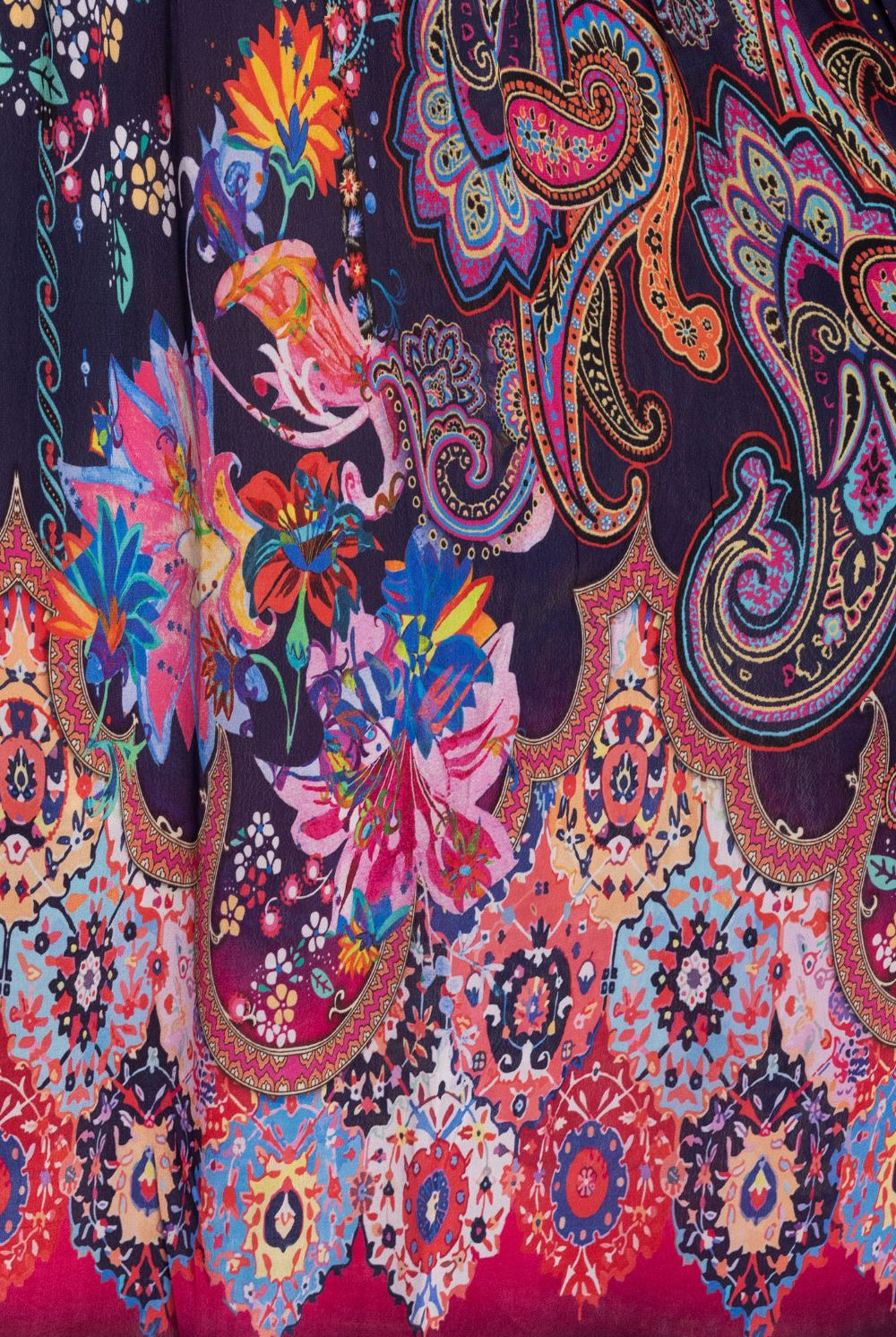 Silvermaple Collection - Erin V-Neck Dress | Navy Blossom - Dress - Silvermaple Boutique