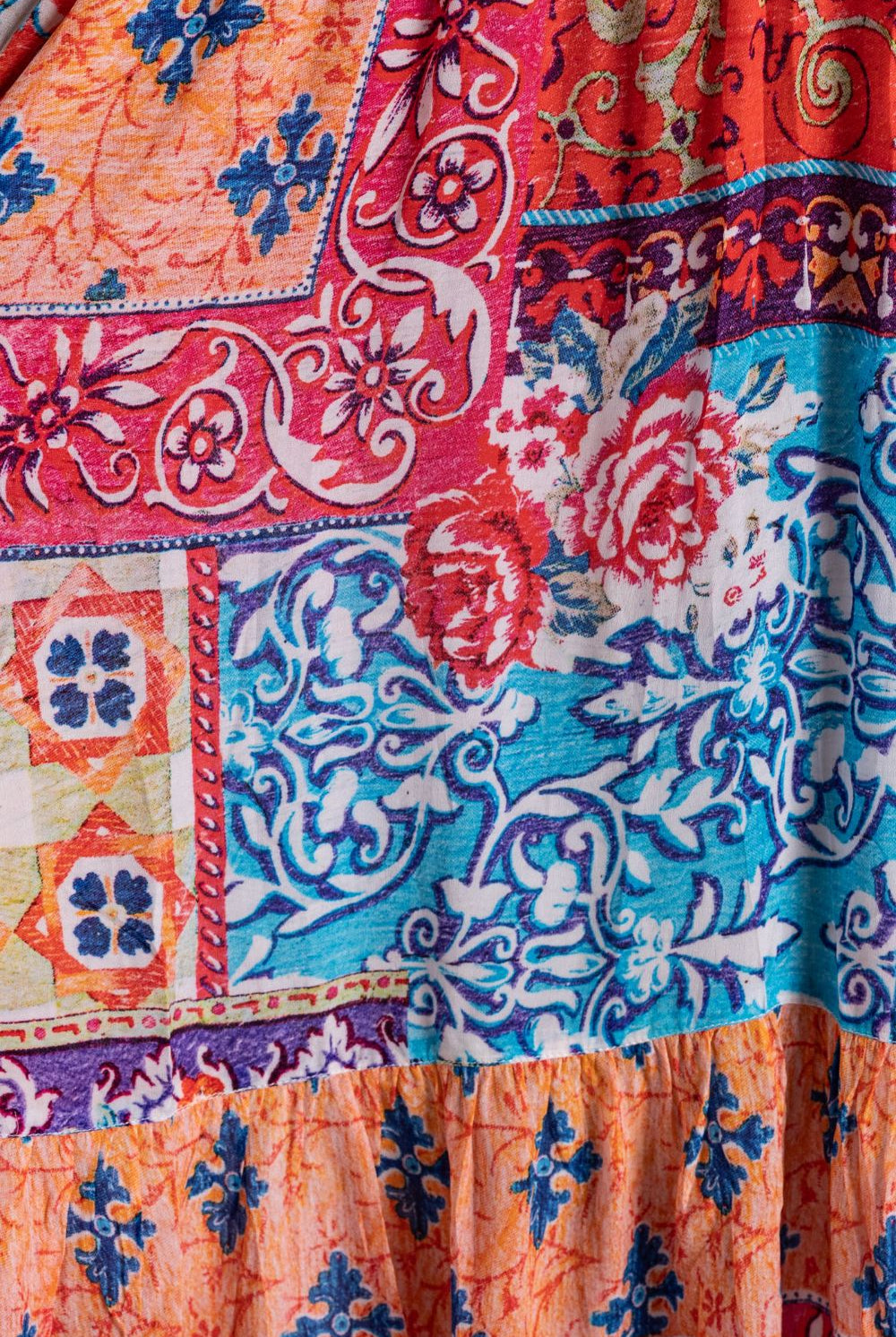 Silvermaple Collection - Jocelyn Button Down Dress | Sunset Tapestry - Dress - Silvermaple Boutique