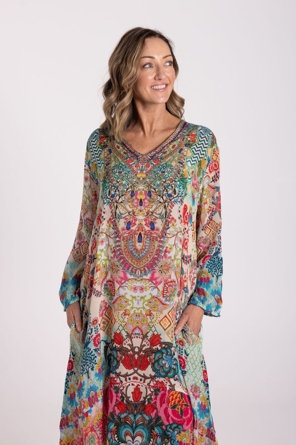 Silvermaple Collection - Amber Crystals Dress | Peach Bliss - Dress - Silvermaple Boutique