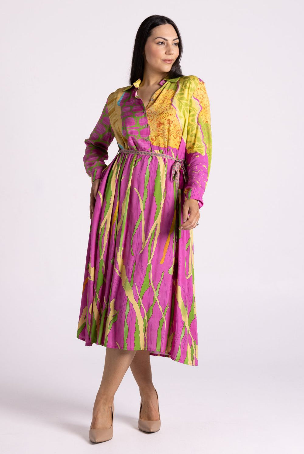 Silvermaple Collection - Isle of Capri Dress | Pink Swirl - Dress - Silvermaple Boutique